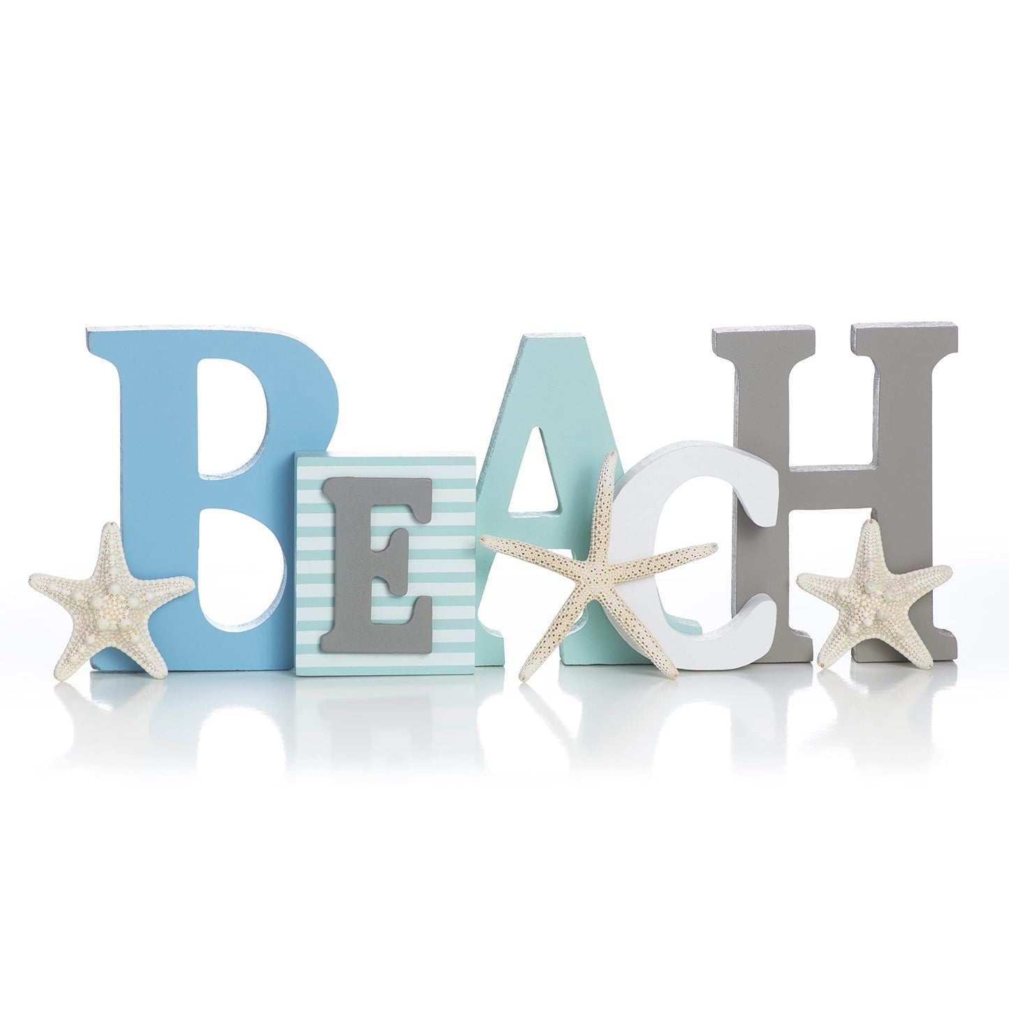 Wooden Beach Signs - Real Starfish
