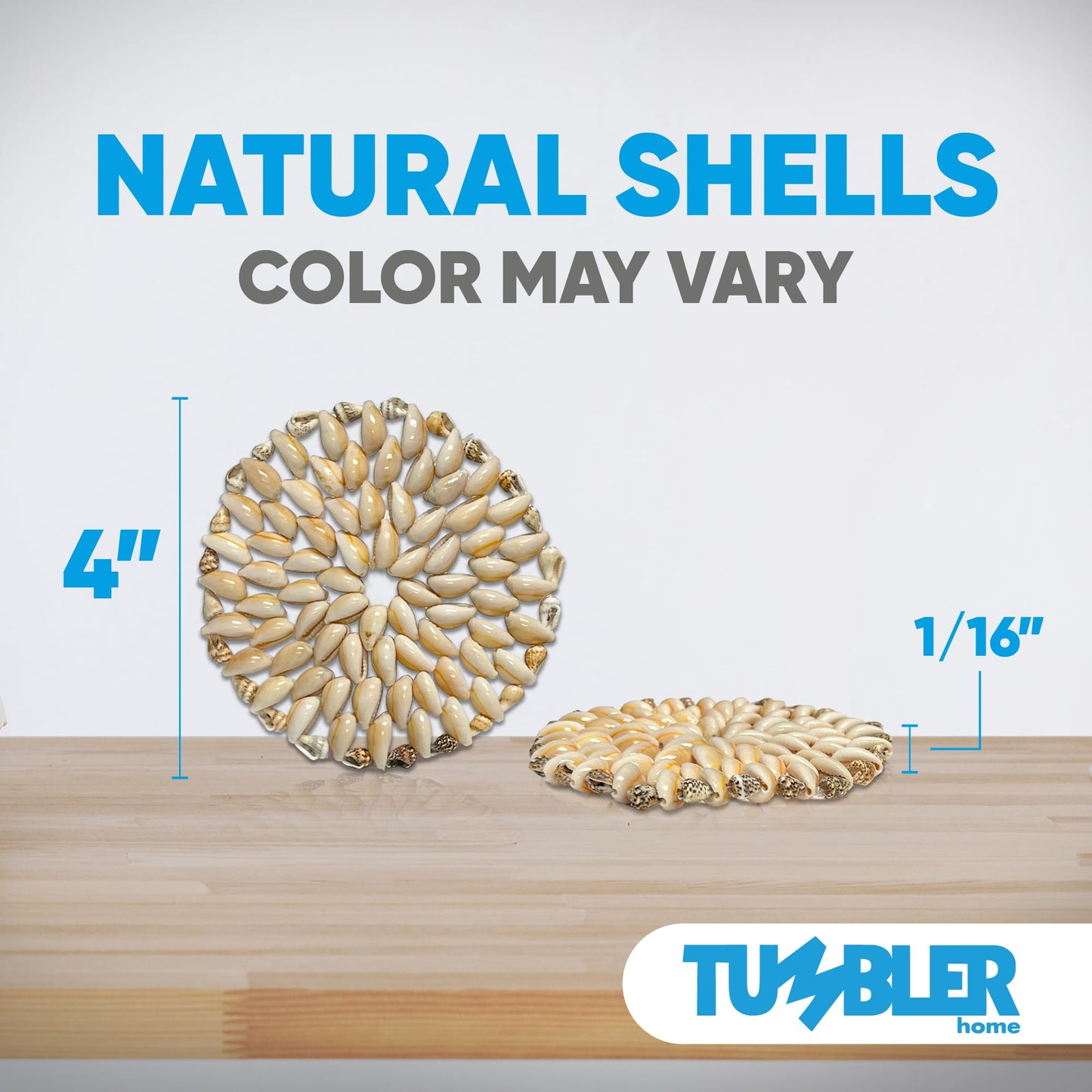 Shell Coasters (4 pack)