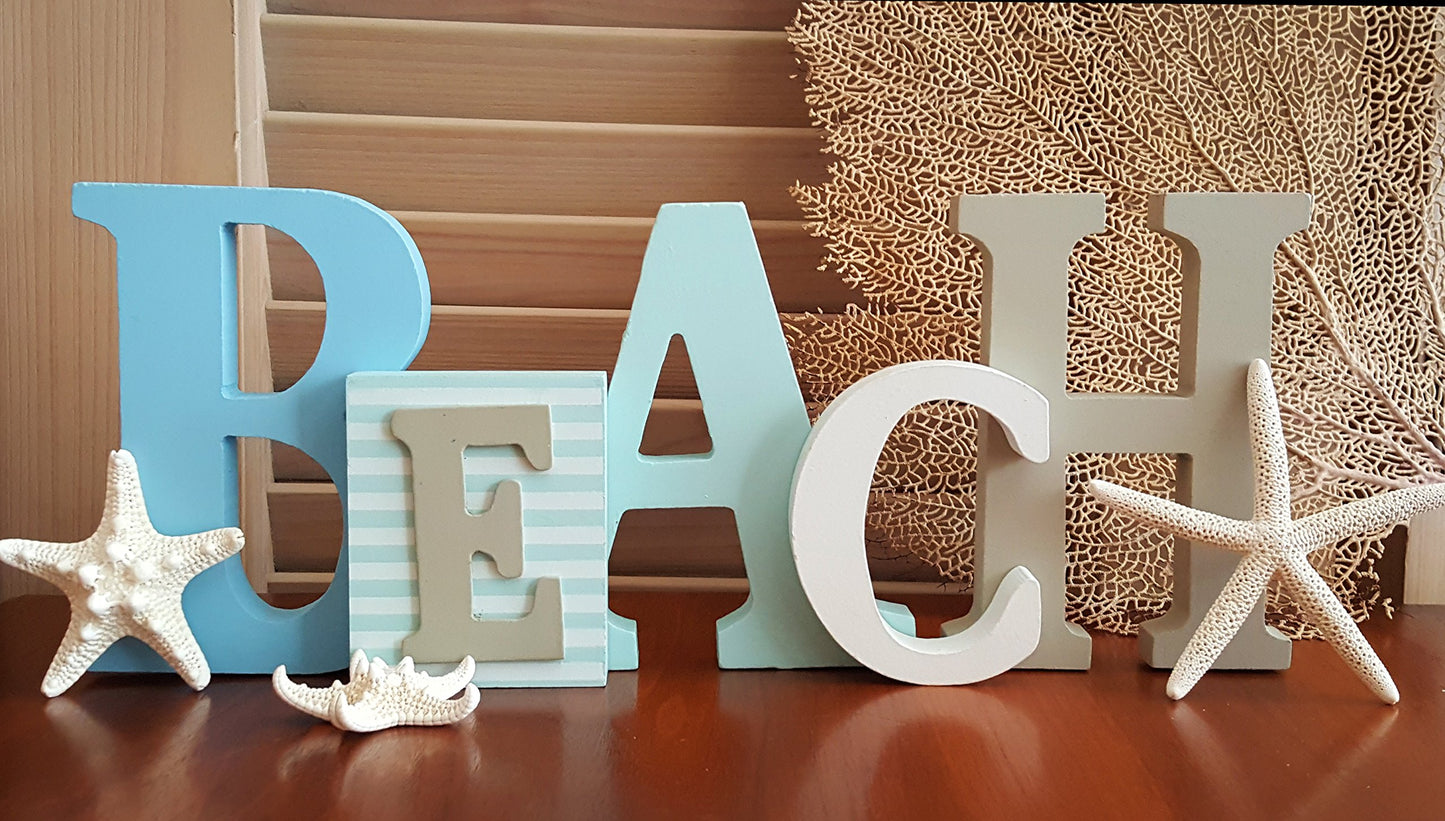 Wooden Beach Signs