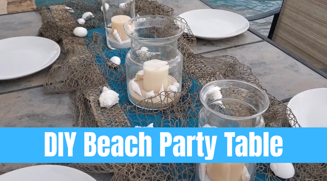 DIY Beach Party Table