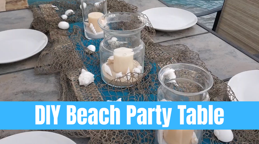 DIY Beach Party Table