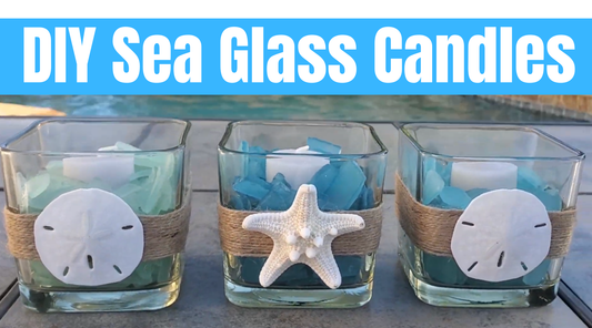 DIY Sea Glass Candles
