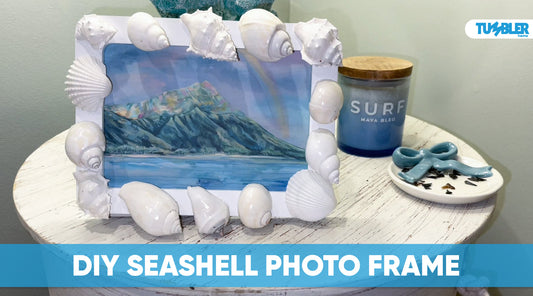 DIY White Seashell Frame