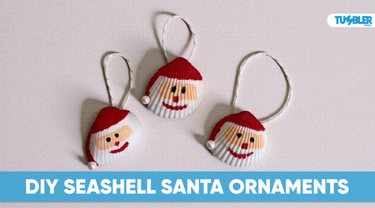 DIY Santa Seashell Ornaments