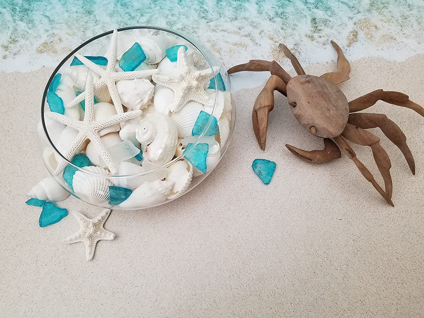 Sea Shells, Starfish & Sea Glass Mix