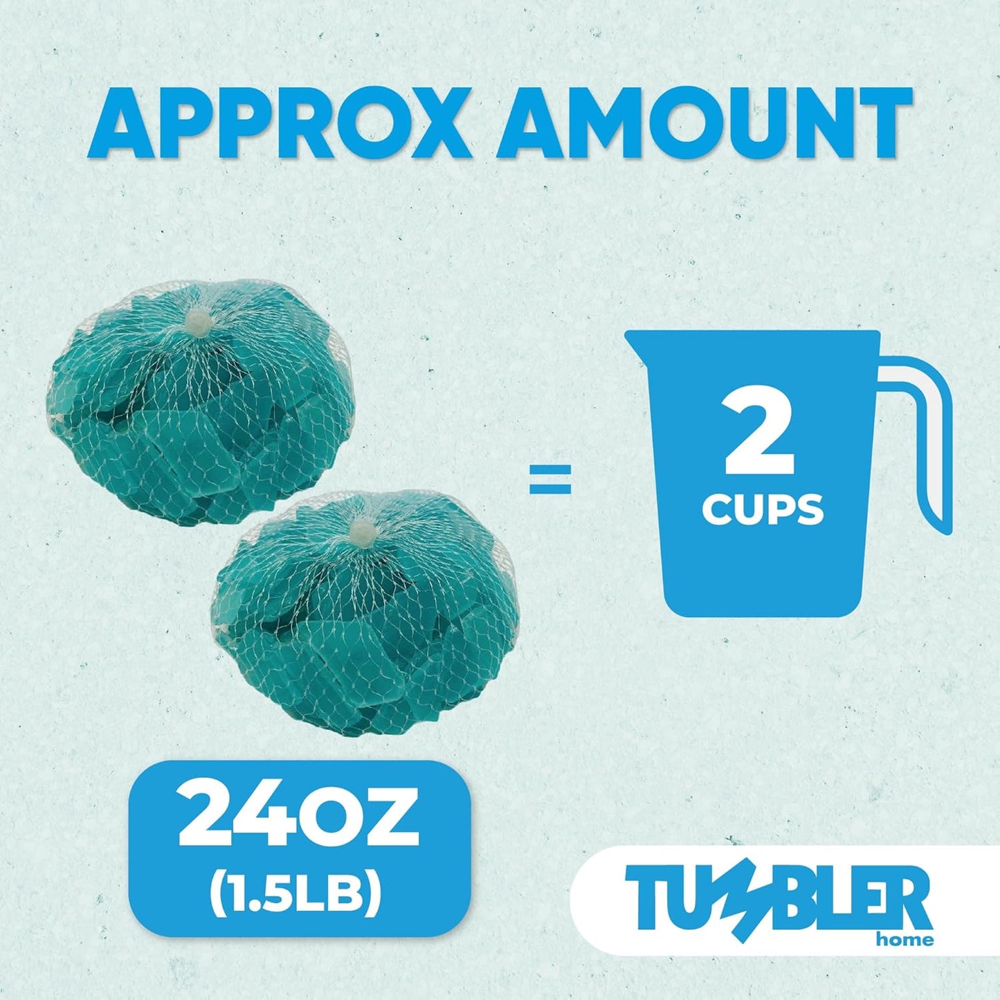 Sea Glass Aqua Blue 24oz