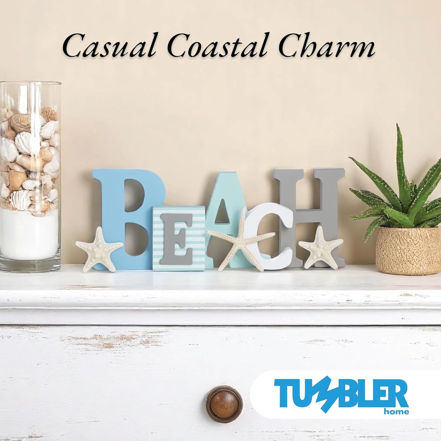 Wooden Beach Signs - Real Starfish