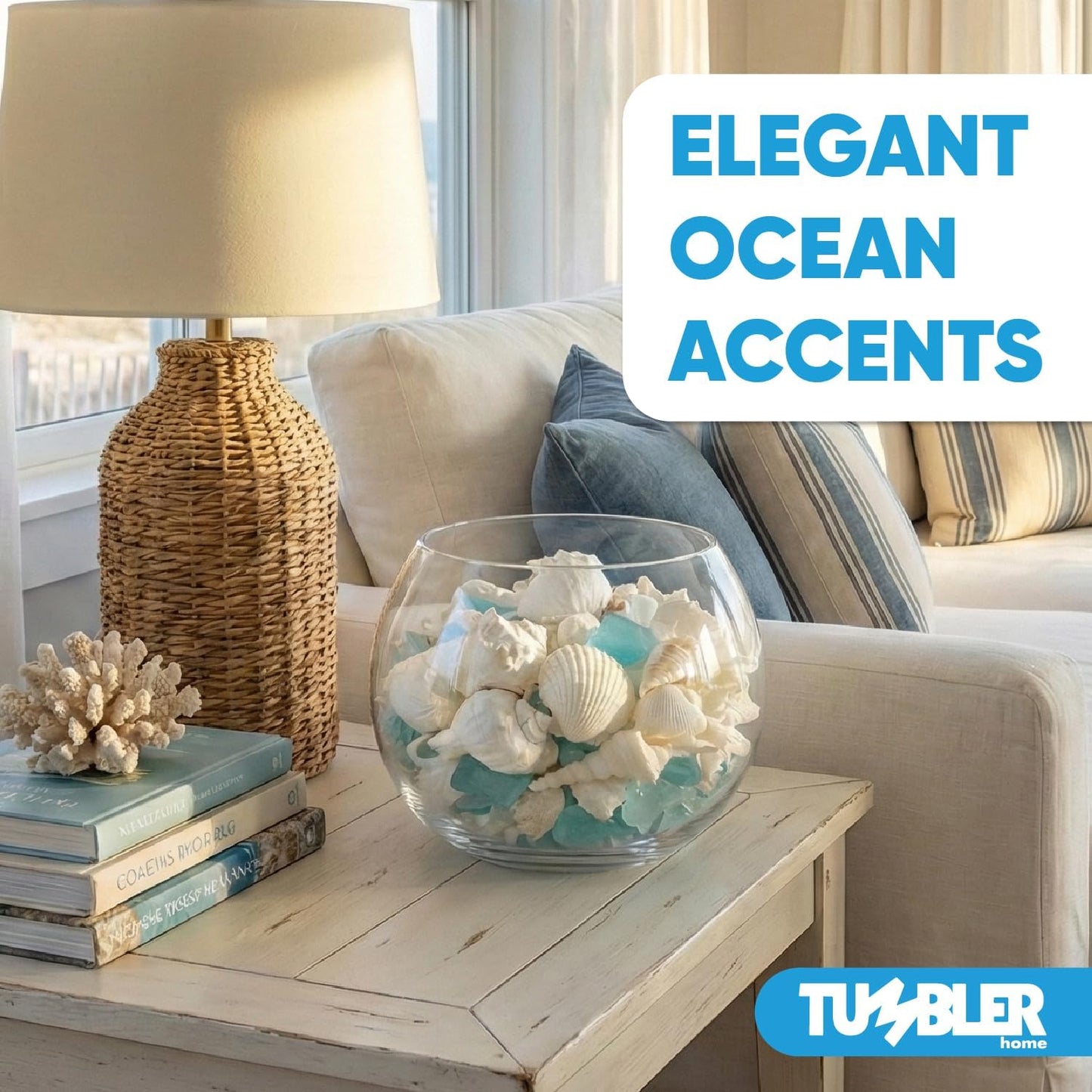 Sea Shells, Starfish & Sea Glass Mix